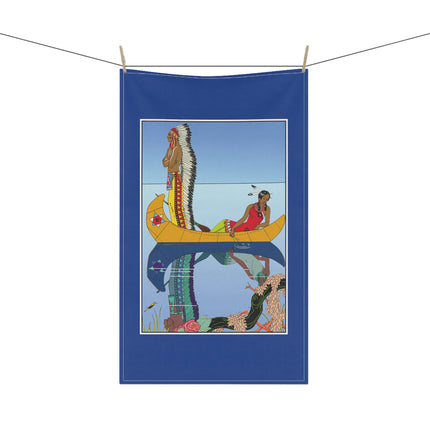 Le long du Missouri by George Barbier Kitchen Kitchen Towel