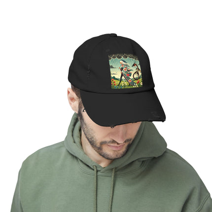 The Dragon Fairy’s Stride Unisex Distressed Cap