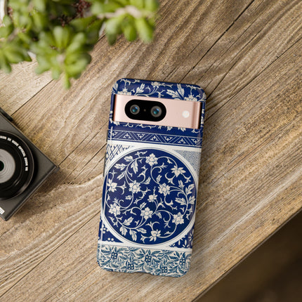 Blue Flower Pattern by Owen Jones Phone Cases
