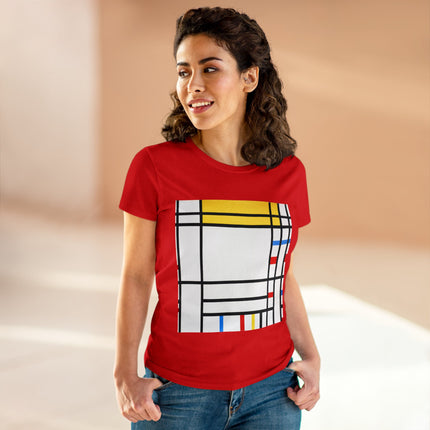 Place de la Concorde by Piet Mondrian Women's Midweight Cotton Tee