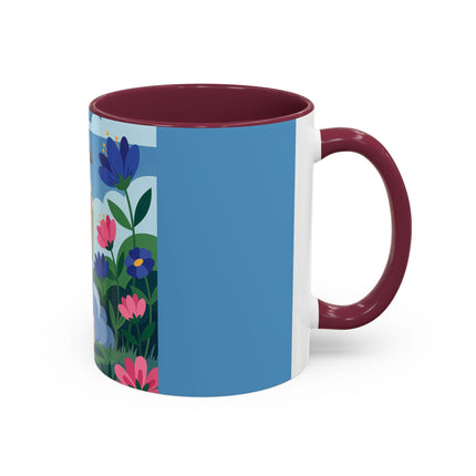 Garden Of New Beginnings Colorful Mugs – Art Deco Floral Elegance