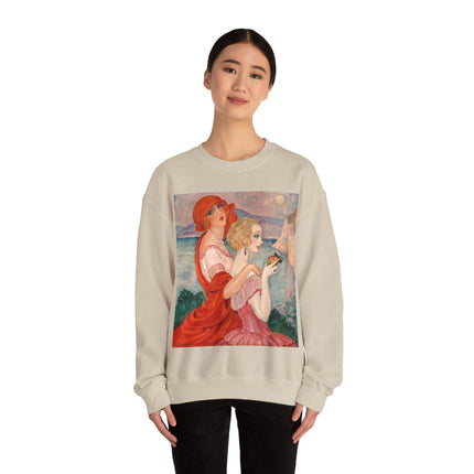 Sur la Route d'Anacapri by Gerda Wegener Heavy Blend™ Crewneck Sweatshirt