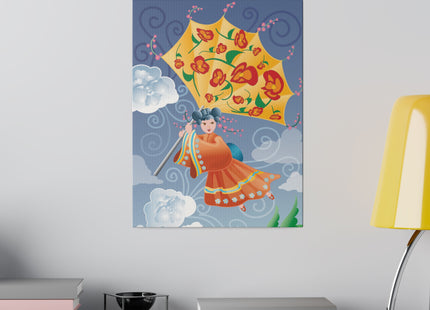 Flight of Blossoms Matte Canvas, Stretched, 0.75"