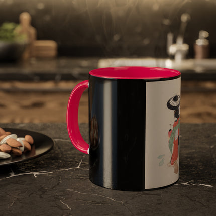 Illustrations of Japanese Toys Pl.020 by Kawasaki Kyosen Colorful Mugs, 11oz