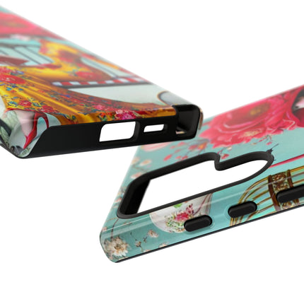Reading In A Painted Garden Phone Cases