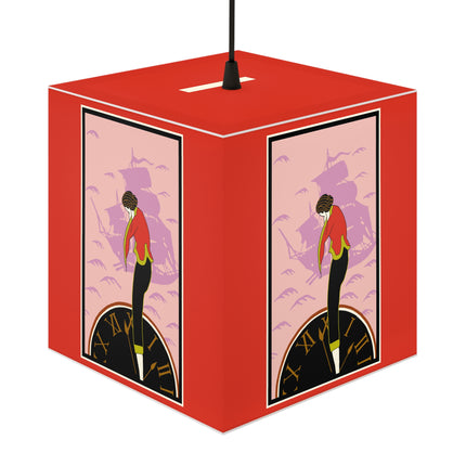 Woman Waiting for her Beloved at 1:59 by Kobayashi Kaichi Light Cube Lamp