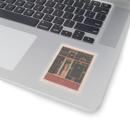 The most beautiful walls in Pompeii Pl.04 by Victor Steeger Kiss-Cut Stickers (4 Sizes)