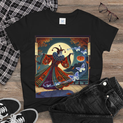 Court Magician with Ghost Butterflies Cotton Tee