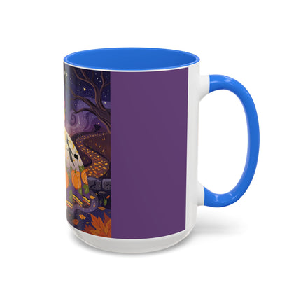 🎃🌙 The Pumpkin Moon Dress Colorful Mug – Whimsical Halloween Fashion