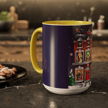 A Christmas Eve Celebration Colorful Mugs (11oz, 15oz)