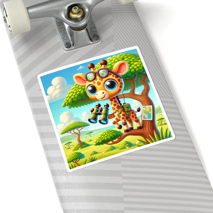 Giraffe Lookout Kiss-Cut Stickers (4 Sizes)