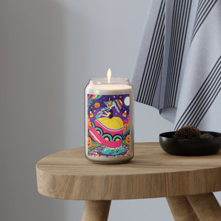 🌙🎃 The Lady Of Moonbeam Hollow Scented Soy Candle – Whimsical Halloween Charm