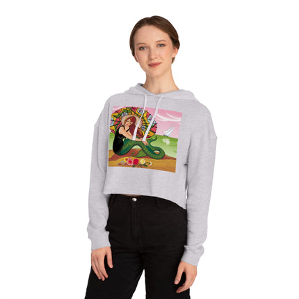 Siren Serenade Cropped Hooded Sweatshirt