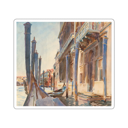 Gondola Moorings on the Grand Canal by John Singer Sargent Kiss-Cut Stickers (4 Sizes)