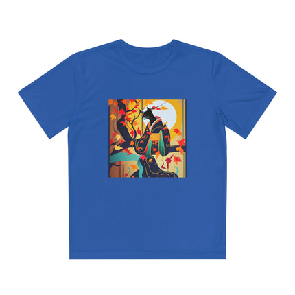Black Cat in Kimono Youth Competitor Tee