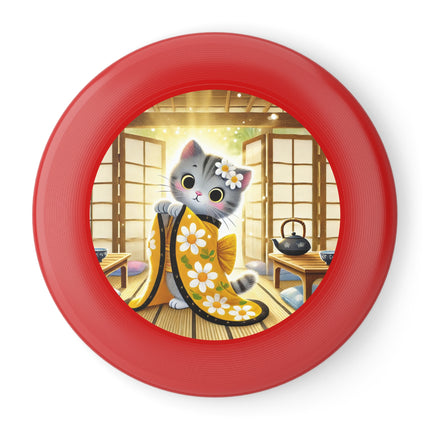 Playful Kitten in the Tea Room Wham-O Frisbee – Curious Paws & Cozy Charm