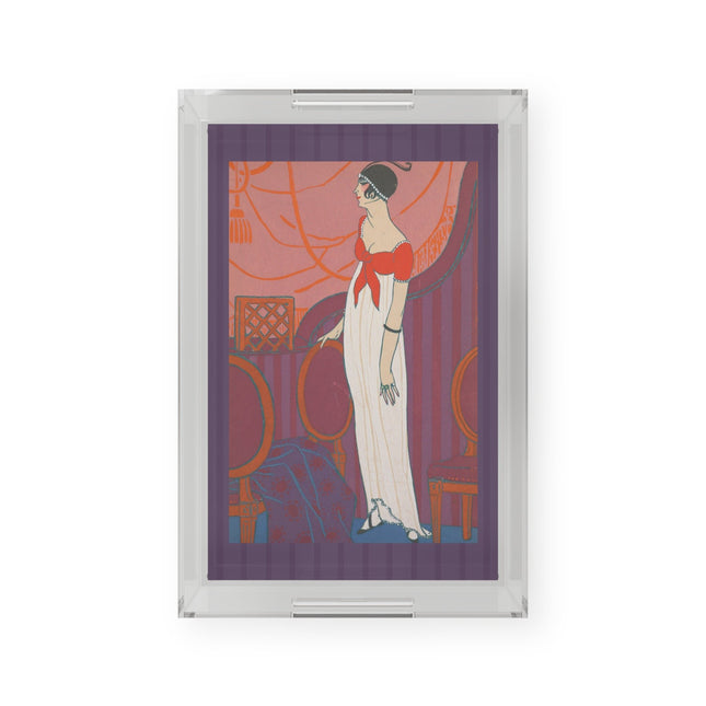 L’Entracte by Georges Lepape Acrylic Serving Tray