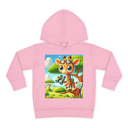 Giraffe Lookout Toddler Pullover Fleece Hoodie