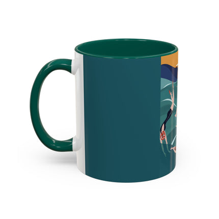 Summer Splash Colorful Mugs – Retro Beach Joy & Carefree Summer Vibes