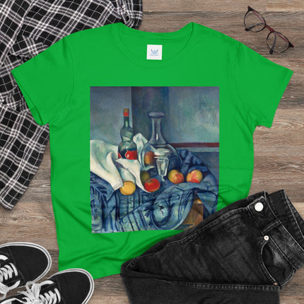 The Peppermint Bottle by Paul Cézanne Women's Midweight Cotton Tee