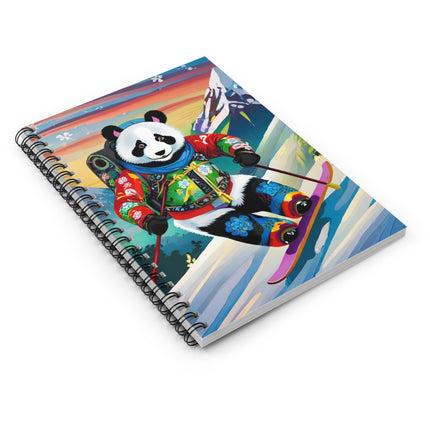 Cyberpunk Panda Spiral Notebook - Ruled Line