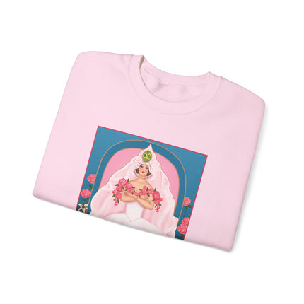 August & Peridot (from the Gem Series) by Sofia Chiostri Unisex Heavy Blend™ Crewneck Sweatshirt