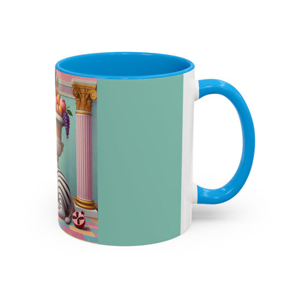 Still Life with Zebra, Fruit, and Pink Columns Colorful Mugs (11oz, 15oz)