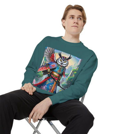 Cyberpunk Samurai Owl Sweatshirt