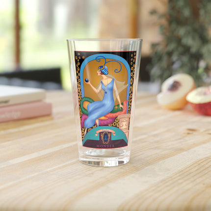 September & Sapphire Zodiac Pint Glass