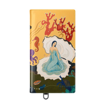 🐚🌊 The Lady Of The Enchanted Pearl Flip Case – Art Deco Undersea Fantasy