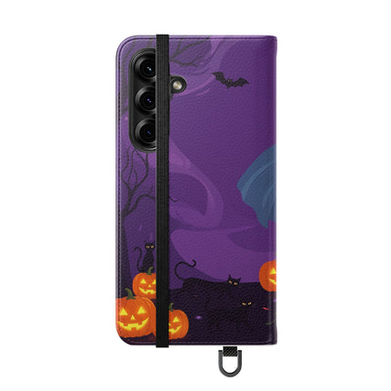 🎭🌹 The Harlequin Rose Masquerade Flip Case – Theatrical Halloween Romance