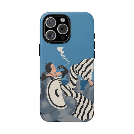 Art Deco Smoker Phone Case – Glamorous Lounging & Timeless Allure