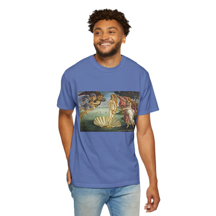 Birth of Venus by Sandro Botticelli Unisex Garment-Dyed T-shirt