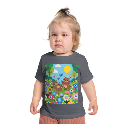 Woodland Bear Cubs at Play Baby T-Shirt – A Forest Full of Joy
