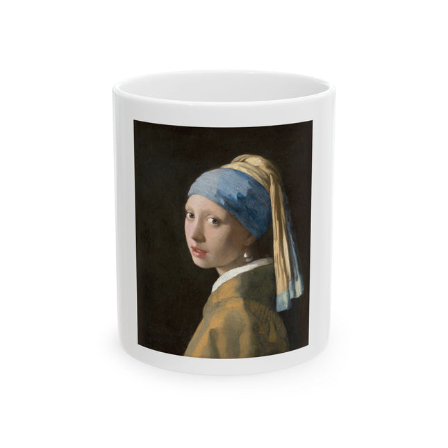 Girl with a Pearl Earring by Johannes Vermeer Ceramic Mug (11oz, 15oz)