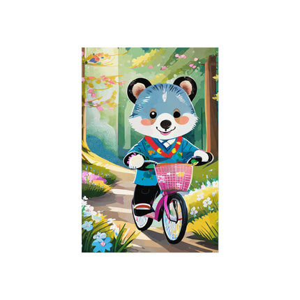 Furry Cyclist Fine Art Posters