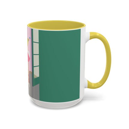 The Yellow Hat Colorful Mugs – 1920s Vogue Whimsy & Playful Elegance