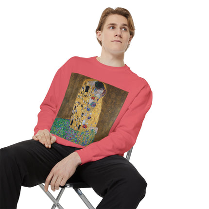 The Kiss by Gustav Klimt Unisex Garment-Dyed Sweatshirt