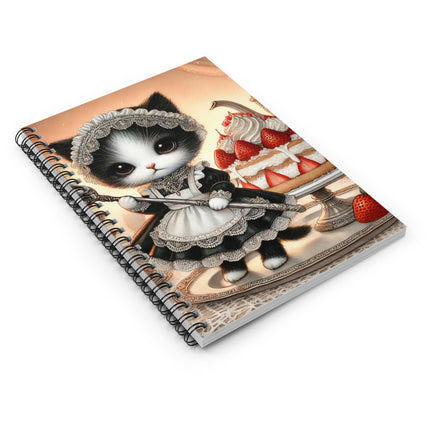 The Patisserie Kitten Spiral Notebook – Ruled Line