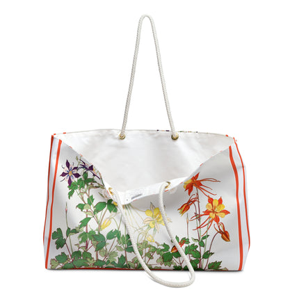 Aquilegia Flowers by Tanigami Kônan Weekender Bag