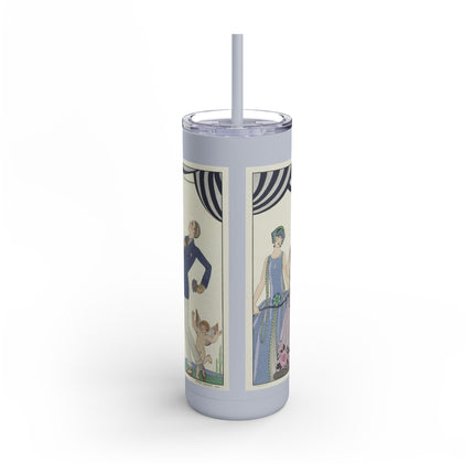 Visez au coeur, belles dames! by George Barbier Skinny Matte Tumbler, 20oz