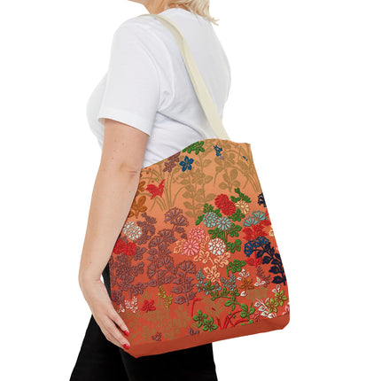 Japanese Flower Pattern by G.A. Audsley Tote Bag (AOP)