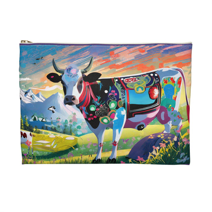 Cyber Glitch Cow Pencil Case