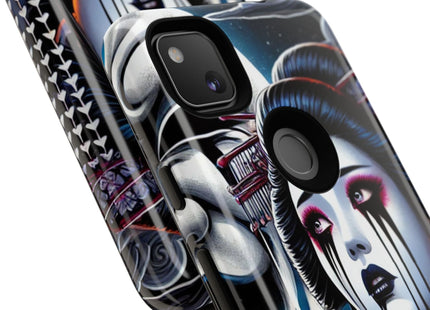 Geisha’s Black Ink Tears Phone Cases