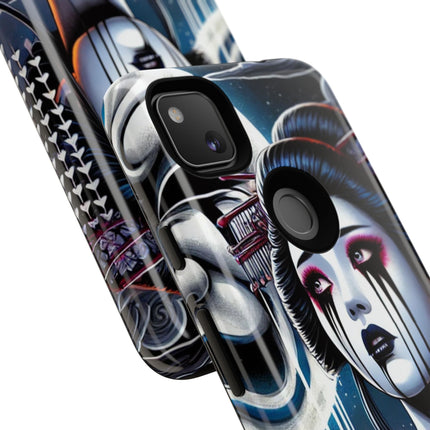 Geisha’s Black Ink Tears Phone Cases