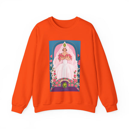August & Peridot (from the Gem Series) by Sofia Chiostri Unisex Heavy Blend™ Crewneck Sweatshirt