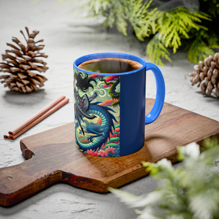 Mystic Guardian of the Sky Light Colorful Mugs (11oz, 15oz)