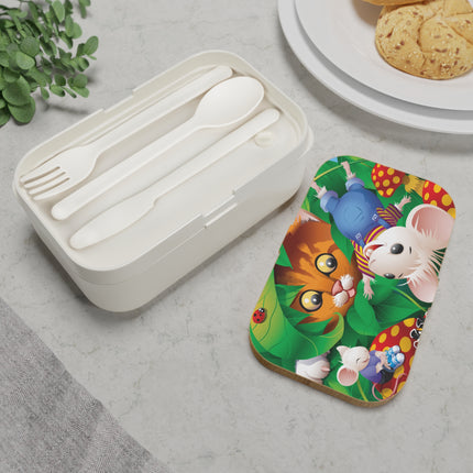 Tabby Tales: Cat & Mice Adventure Bento Lunch Box