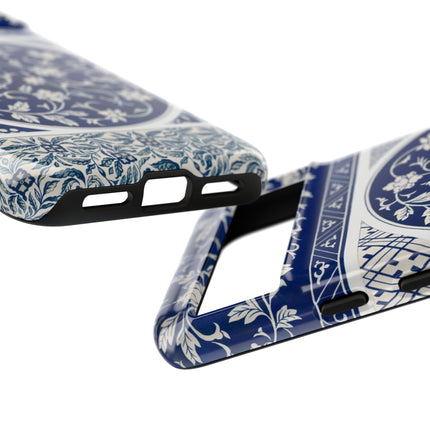 Blue Flower Pattern by Owen Jones Phone Cases
