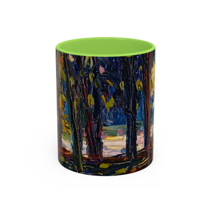In the Park of St. Cloud by Wassily Kandinsky Colorful Mugs (11oz, 15oz)